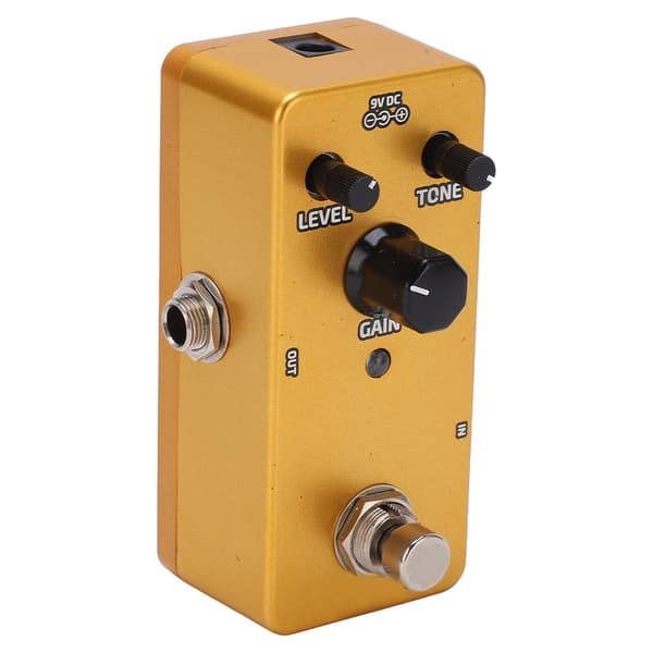 Distortionpedal Klassisk Mini Elgitarr Enkel Blockeffekt 3 Knappar Metallskal