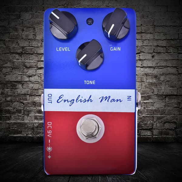 Mini Metal Distortion Gitarr Effektpedal med True Bypass 6.35mm Jack Tillbehör
