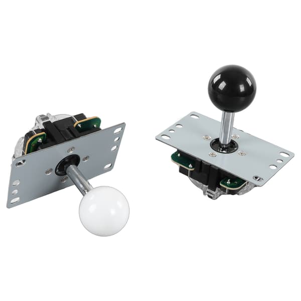 Gør-det-selv arkadesæt til 2 spillere, USB-encoder joystick og knapsæt, sort/hvid, tilbehør til hjemmefestspil