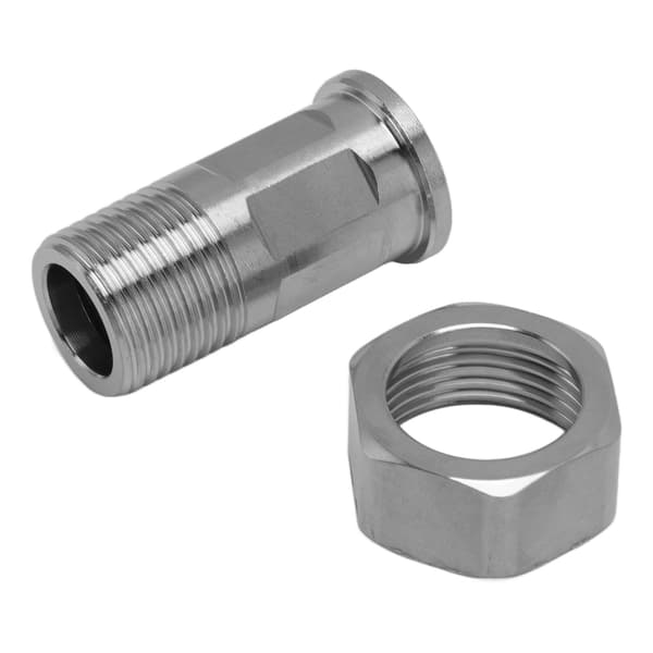 Rørfitting i rustfrit stål VVS Stødskjøt Adapter Spa Boblebad Komponenter Hardware G1/2 til G3/4