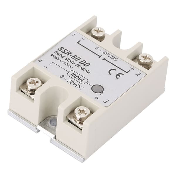 SSR80DD 80A industriellt halvledarrelä, 332-5200VDC solid state-omkopplare