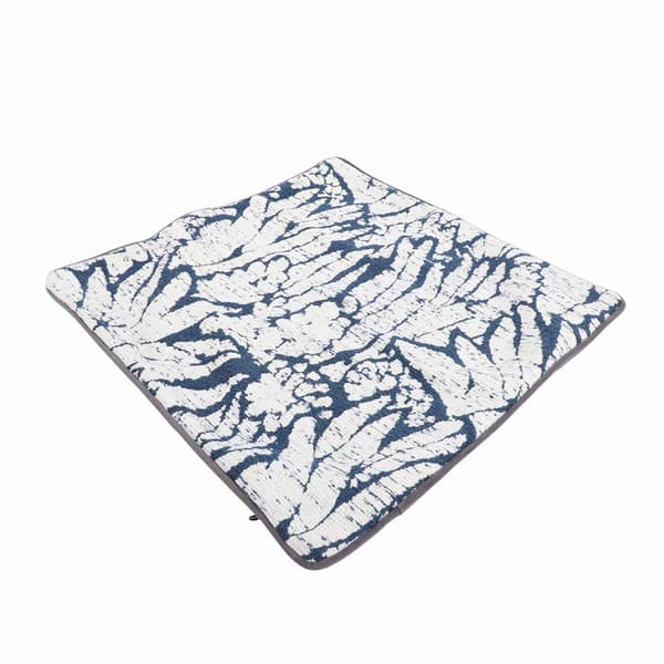 4 stk. bondegårds-boho sofapudebetræk blå hvid stribet 45x45 cm til sofa, seng, stueindretning
