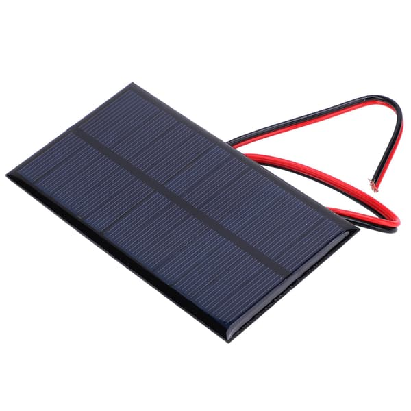 3st 6V 1W Polykristallin Kisel Solpanel Cellmodul DIY Laddare med 30cm Kabel