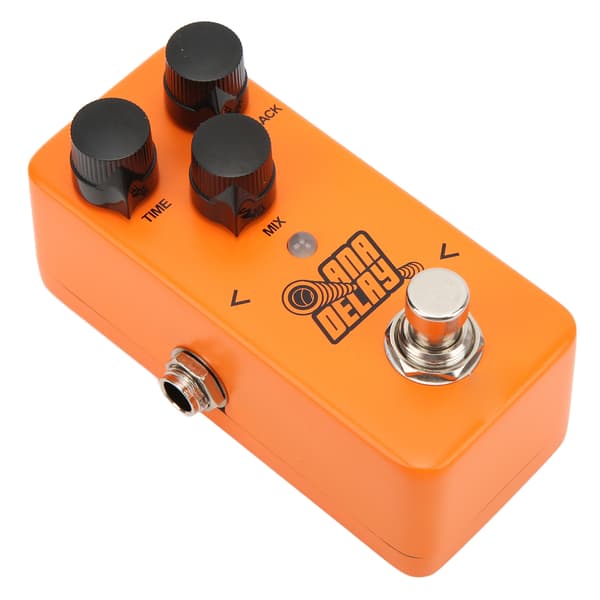 Digital Delay Gitarr Effekt Monoblock Knoppjustering Metall Effektor Pedal Ljudprocessor