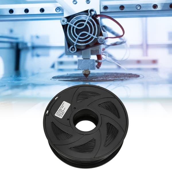 Sort 1,75 mm 1 kg PLA-printer Lang filamentudskrivningsforbrugsmateriale til 3D-printer