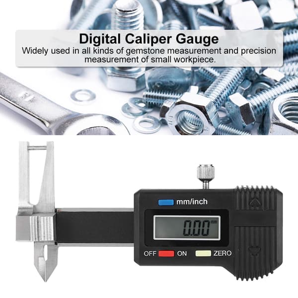 Digital tykkelsesmåler 0-25 mm elektronisk mikrometer med LCD-display