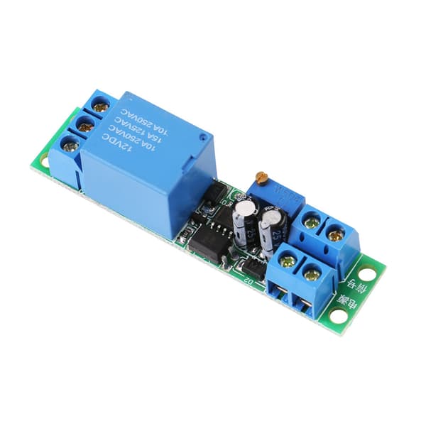 12V DC Justerbar Fördröjningsrelä Timer Modul, Trigger Signal Switch Kontrollkort