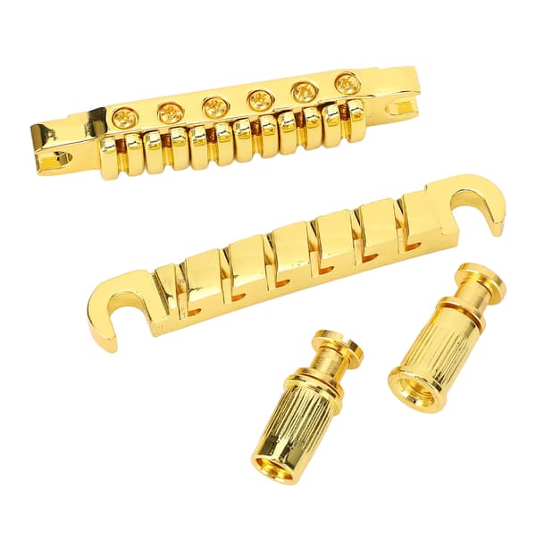 Delad gitarrstall i zinklegering, individuellt justerbar 10,4 mm gitarrsträng genom stallbyte för LP Guld