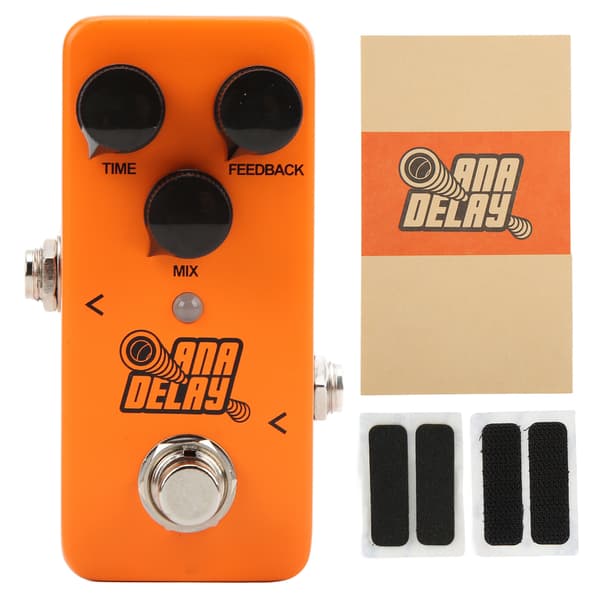 Digital Delay Gitarr Effekt Monoblock Knoppjustering Metall Effektor Pedal Ljudprocessor