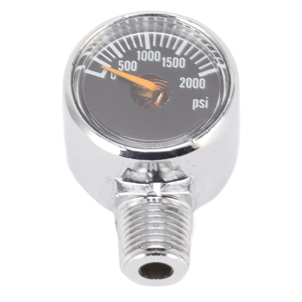 2000psi trykmåler 1/8NPT montering CO2-cylinder påfyldningstrykmåler til CO2-gastank, sort