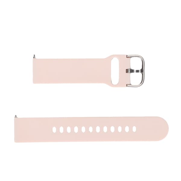 Silikonebånd 20 mm Solid Rosa Erstatningsrem til Amazfit GTS 3, GTS 2, Bip S, Bip Ur