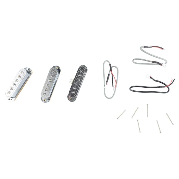 3 st elgitarr-pickuper 48 50 52 mm passiv design enkelspole lågbrusig silver gitarr-pickup-set
