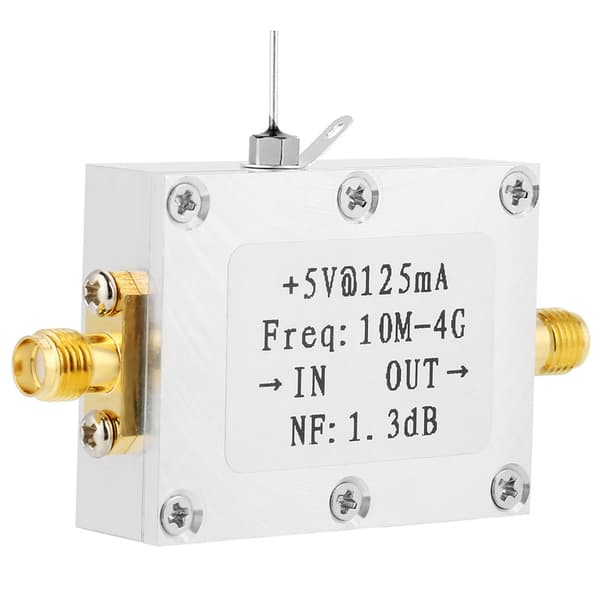 Bredbånd 0,01-4GHz 21dB lavstøjsforstærker, RF-signalforstærkermodul