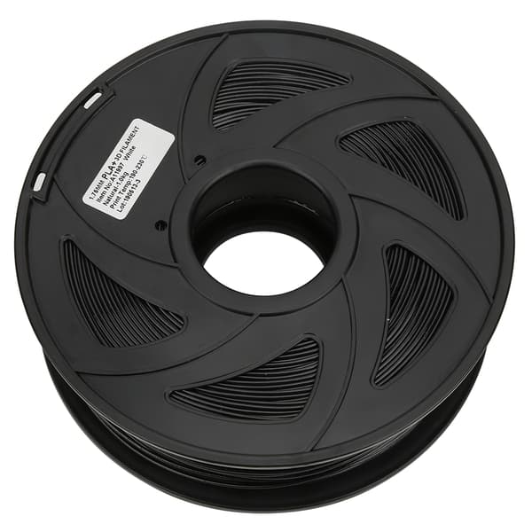 Sort 1,75 mm 1 kg PLA-printer Lang filamentudskrivningsforbrugsmateriale til 3D-printer