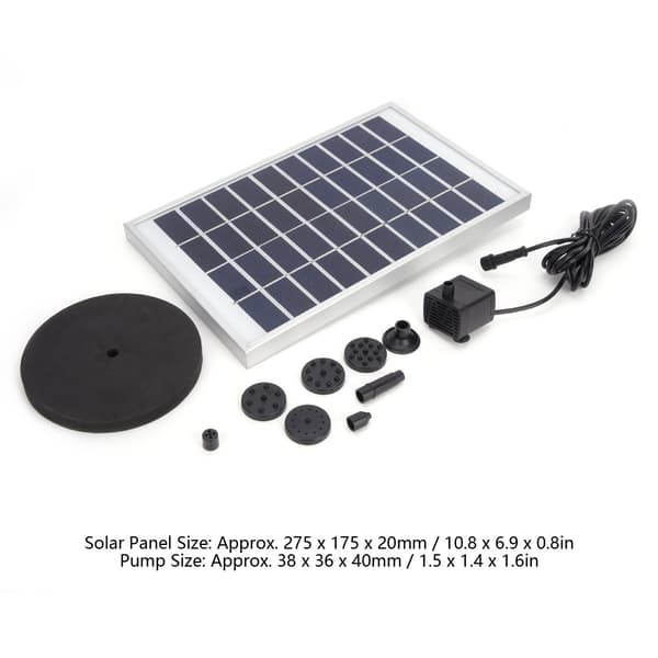 Solpanel Minipumpe med Flydende Disk Høj Effektivitet til Poolfontæner 10V 5W