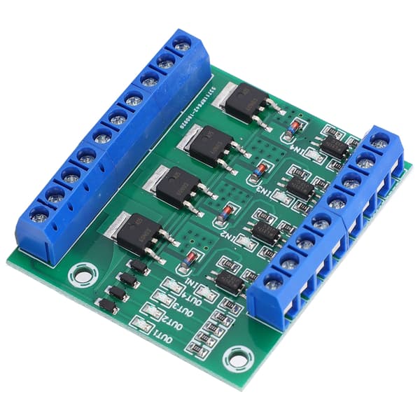 4-vejs MOS-rørforstærkermodul med PLC og signal-LED-indikator