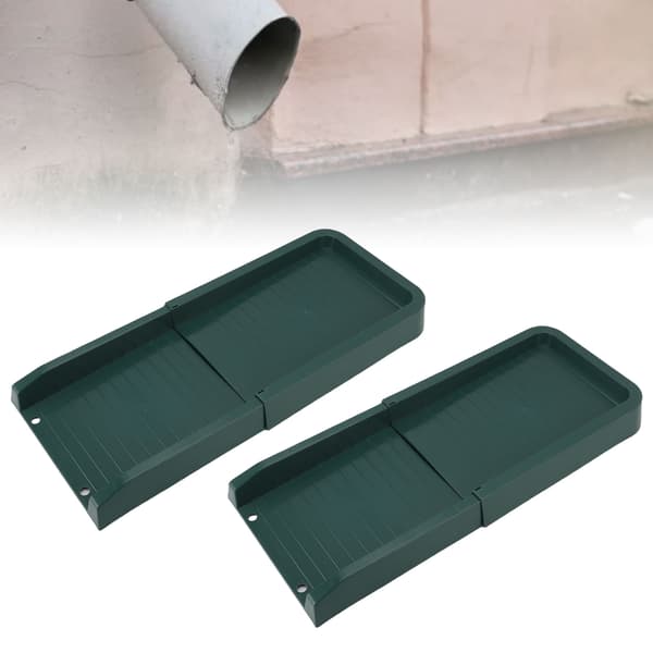 Stuprörsförlängning Splash Block, Väderbeständig PP, Utomhus Grön, 1-pack