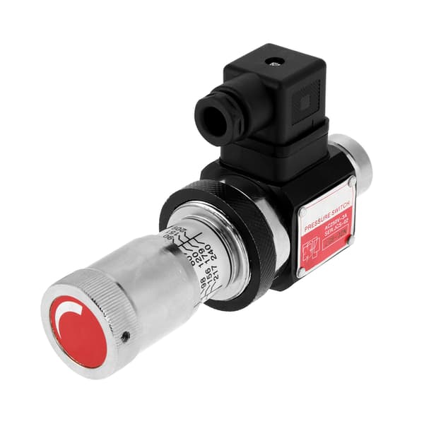 JCS-02N Lige Gennemstrømningsrør Hydraulisk Trykrelæafbryderventil 30-210kg/cm²