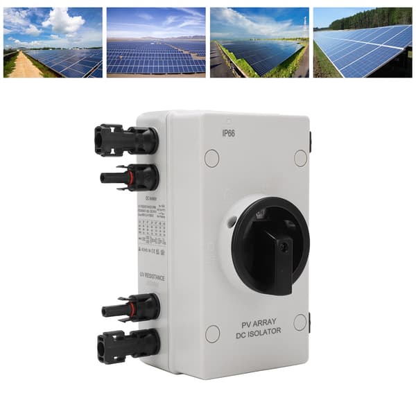 Solar PV Isolatorafbryder DC Afbryder 1000V 32A IP66 Vandtæt til Solcelleanlæg