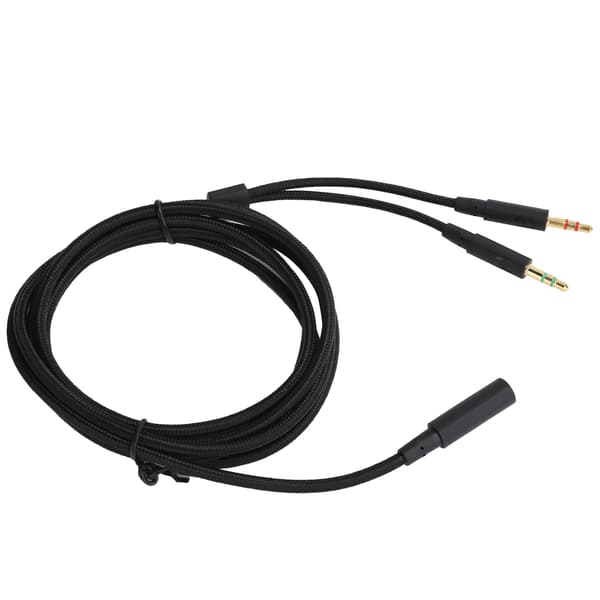 2-i-1 lydadapterkabel til Kingston HyperX Cloud Stinger, Cloud Mix, Cloud Alpha Gaming Headset