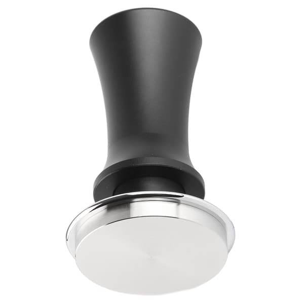 Kaffestamper i rustfrit stål 58 mm, sort espressostamper med konstant tryk