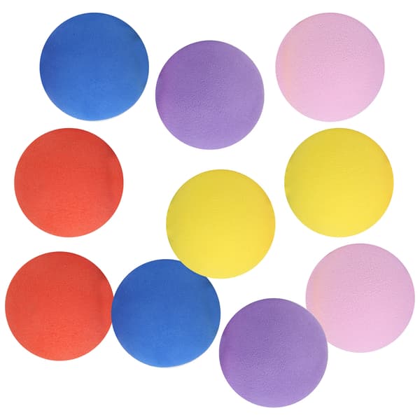 Lette EVA Golfbolde til Børn – 60 mm (Gul, Blå, Orange, Lilla, Pink)