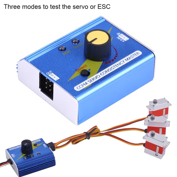 CCPM servotester & ESC-kontrol til RC-fly, bil, båd - Master motoranalysator