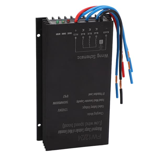 Vindmøllecontroller Vindkraftgenerator MPPT Opladningscontroller 12V 24V IP67 Vandtæt