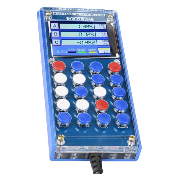 6-akset Mach3 digitalt LCD-display håndholdt manuel kontrolboks CNC seriel interface