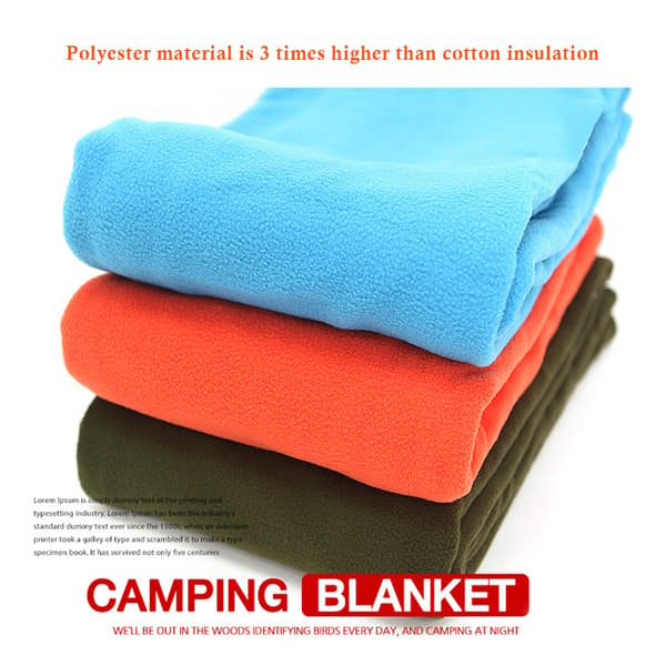 Multifunktionell Fleece Sovsäcksfoder Fritidsfilt Camping Sovmatta