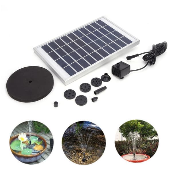 Solpanel Minipumpe med Flydende Disk Høj Effektivitet til Poolfontæner 10V 5W
