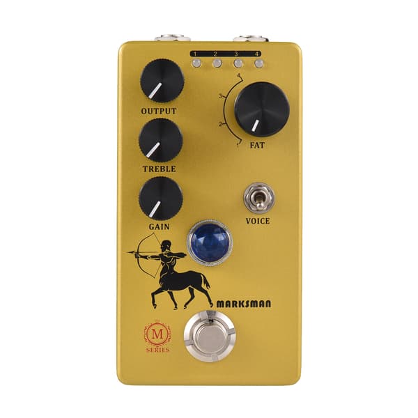 MOSKYAudio Overdrive/Preamp/Booster Gitarr Effektpedal 4 Clipping Mode Switch & Output/Treble/Gain Kontroller Kompakt Bärbar Digital Gitarr Effektor