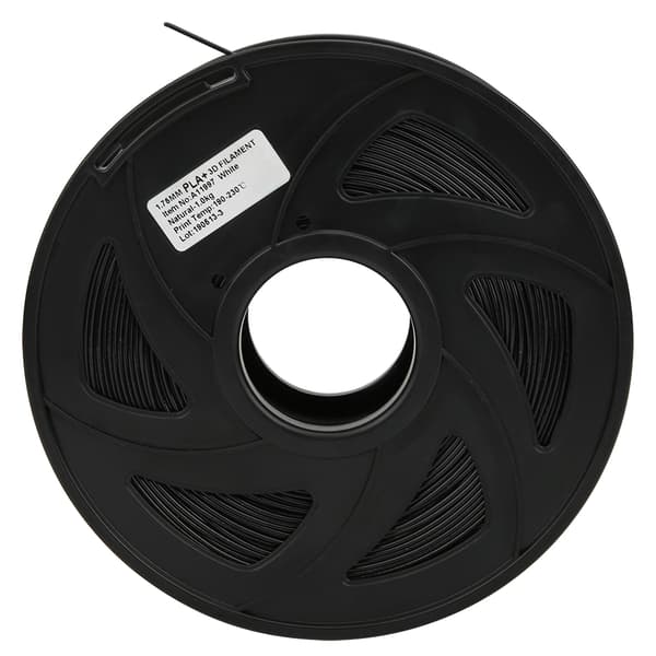 Sort 1,75 mm 1 kg PLA-printer Lang filamentudskrivningsforbrugsmateriale til 3D-printer