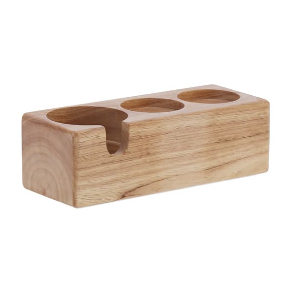 3-hullers komposit træ kaffetamper standerholder base til cafébarbrug