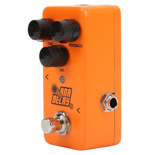 Digital Delay Gitarr Effekt Monoblock Knoppjustering Metall Effektor Pedal Ljudprocessor