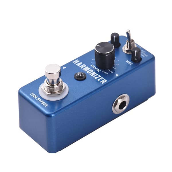 Rowin Guitar Effects Pedal Harmonizer Guitar Pedal Harmony/Pitch Shift/Detune 3 Modes Guitar Effect Pedal and RANGE/WET/DRY Control Knobs with True B