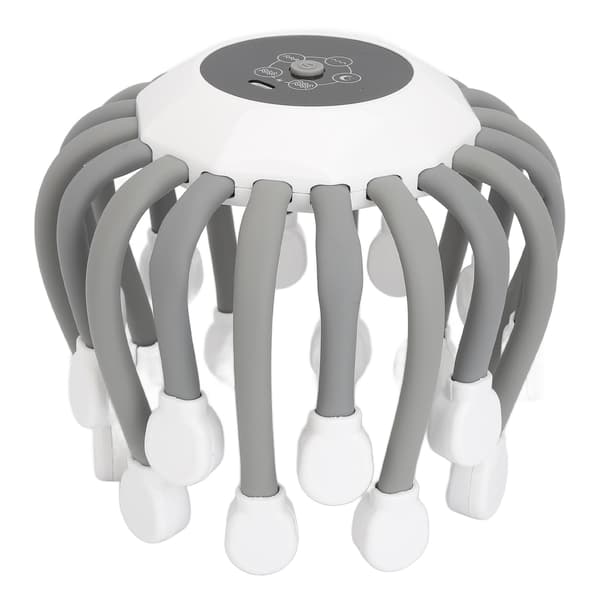 Elektrisk Huvudmassager 5 Lägen 3 Hastigheter 20 Noder Infraröd LED Skalpterapi