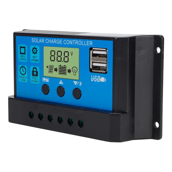 OffGrid PWM Solar Charge Controller 30A Auto 12V/24V Självjusterande Regulator för Solpanelsystem
