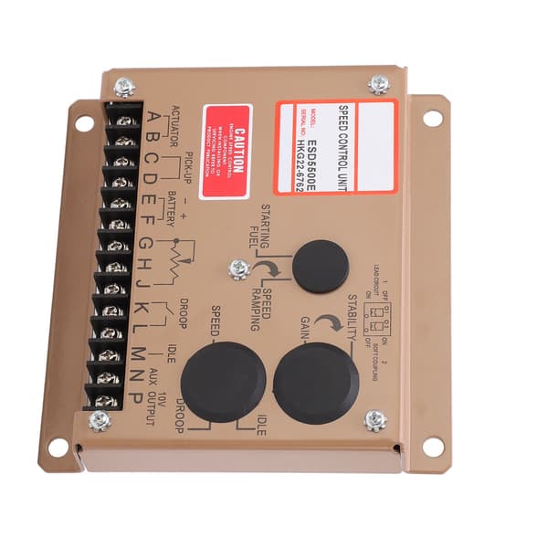 ESD5500E Dieselgenerator Elektronisk Regulator, Motor Tomgångsvarvtalsregulator, 12V/24V DC Långsam Startmodul