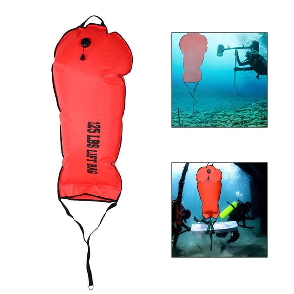 KEEP DIVING Scuba Säkerhetslyftväska Dumpventil Pumpande Dyktillbehör 60LBS