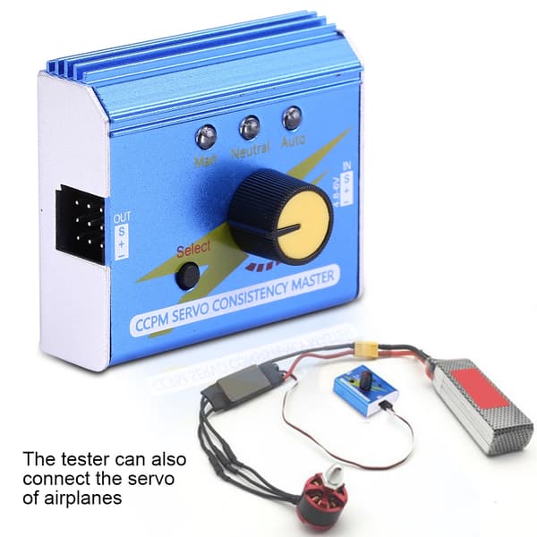 CCPM servotester & ESC-kontrol til RC-fly, bil, båd - Master motoranalysator