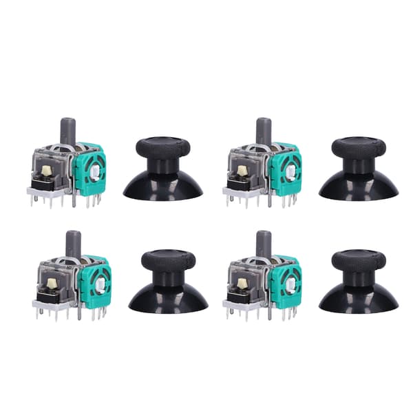 Holdbart 4-pak analog stick thumbstick reparationssæt til Xbox One Gamepad