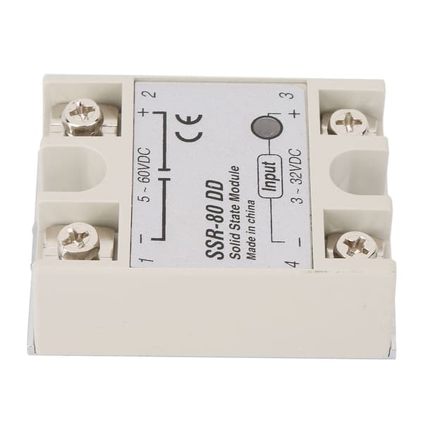 SSR80DD 80A industriellt halvledarrelä, 332-5200VDC solid state-omkopplare
