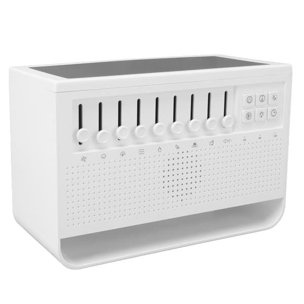 Flammefri Aroma Diffuser USB White Noise Maskine, Simuleret Ild Duft Luftfugter til Hjemmekontor, Hvid