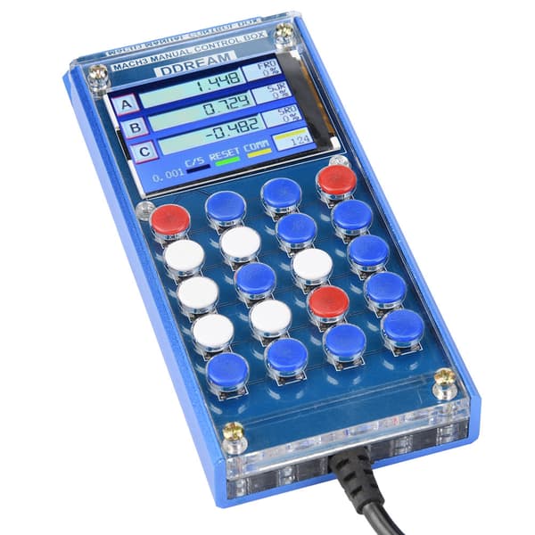 6-akset Mach3 digitalt LCD-display håndholdt manuel kontrolboks CNC seriel interface