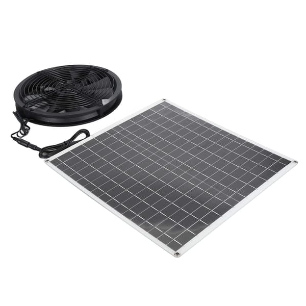 Soldriven Ventilator IP65 Högt Luftflöde 20W 16V Panel för Hönshus Skjul Växthus