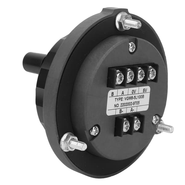 5V 80mm 6-bens CNC Pulser Sort Håndhjul 100PPR Manuel Pulsgenerator Roterende Encoder
