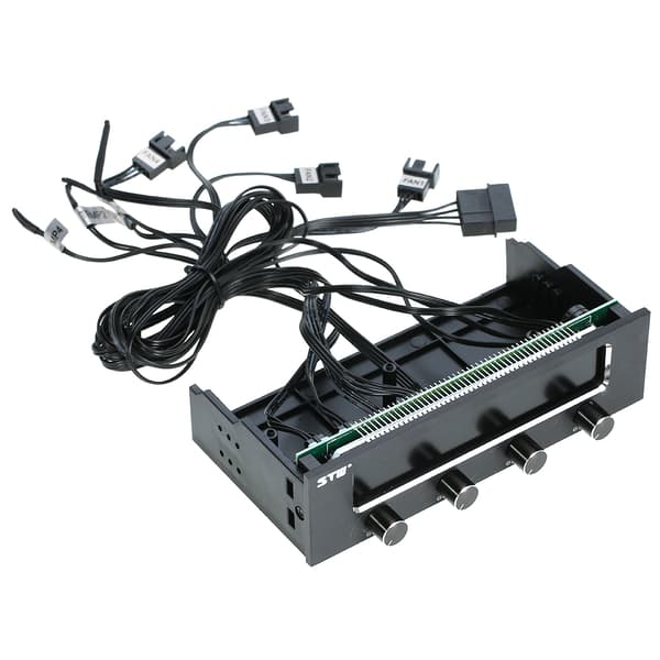 Sunshine-tipway STW Multi-Funktion PC CPU 4-kanals blæsercontroller Hastighedskontroljustering LCD-kølefrontpanel
