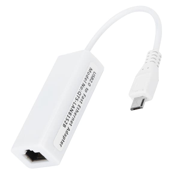 Micro USB til RJ45 Ethernet-adapter til Raspberry Pi Zero 1.3/W, Netværks-LAN-stik, Kompakt Plug-and-Play