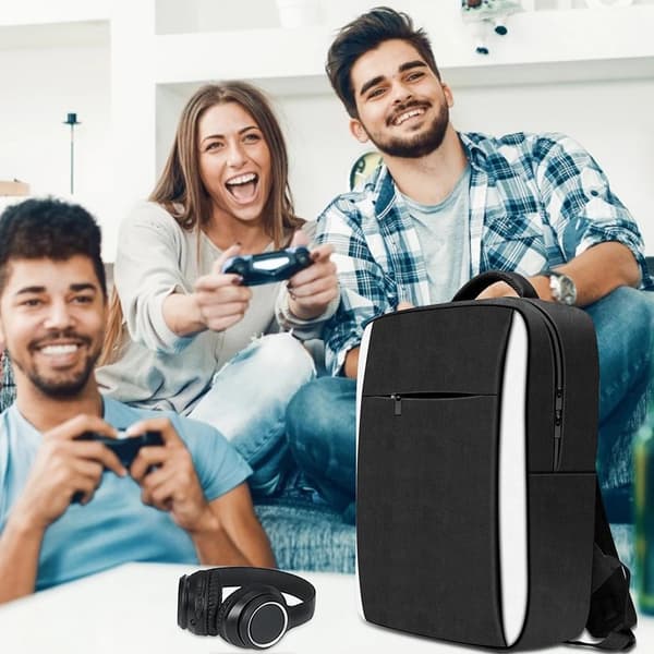 PS5 Konsol Rejsetaske, Bærbar Gaming Rygsæk til Controller & Tilbehør Opbevaring